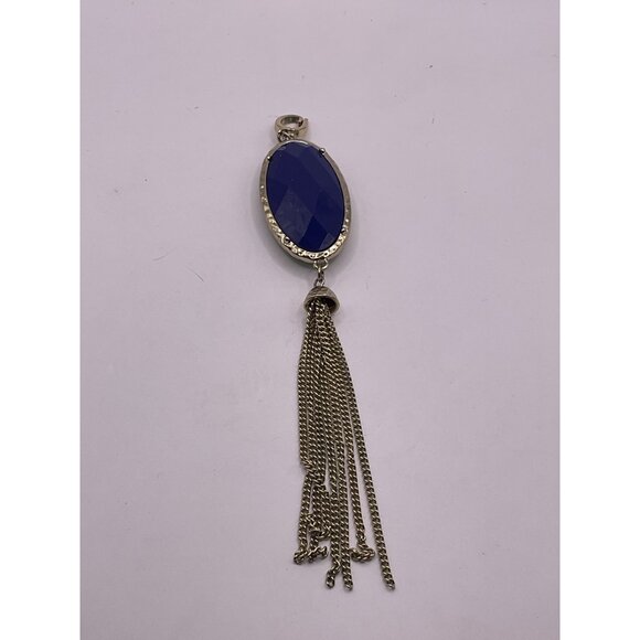 Kendra Scott Reversible Pendant With Faceted Stone & Tassel - Picture 2 of 3